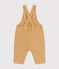 Salopette longue en denim de couleur bébé beige TOURONE