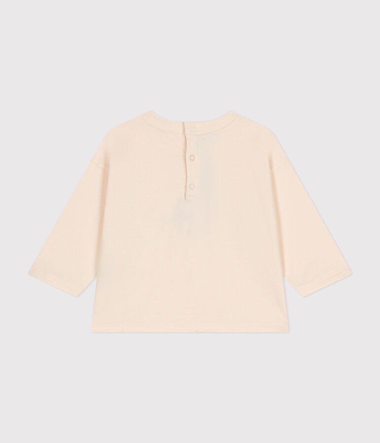 Tee-shirt manches longues en jersey fin b&eacute;b&eacute; &eacute;cru AVALANCHE