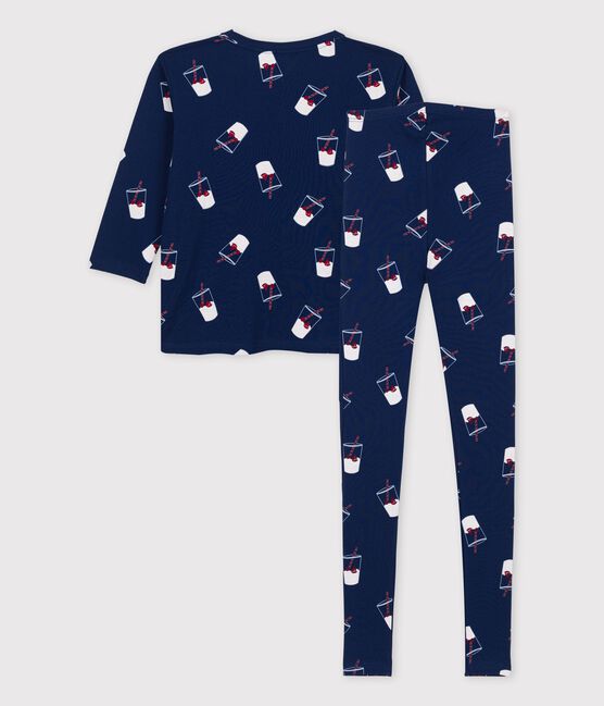 Pyjama allaitement Tajinebanane x Petit Bateau bleu MEDIEVAL/blanc MULTICO
