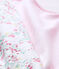Lot de 2 langes bébé rayé et imprimé blanc LOT