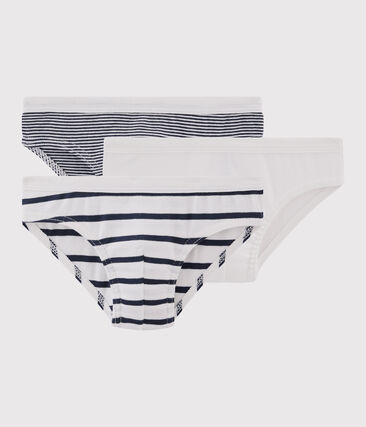 PETIT BATEAU - Lot de 3 slips rayés petit garçon