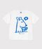 Tee-shirt enfant manches courtes en coton blanc