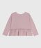 Marinière enfant en coton rouge MILK/ AMARANTE