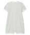 Combicourt bébé fille en lin/coton blanc MARSHMALLOW/blanc MULTICO