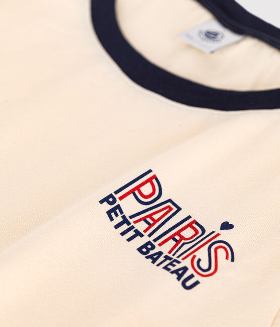 Tee-shirt Le Droit Paris en coton femme écru AVALANCHE