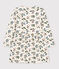 Robe fleurie manches longues en tubique enfant fille blanc AVALANCHE/ MULTICO