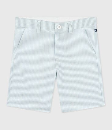 Bermuda short enfant en coton à rayures