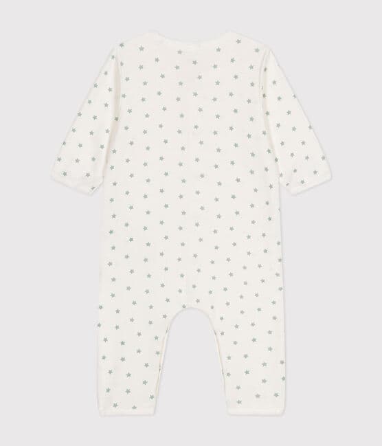 Pyjama bébé sans pieds en coton blanc MARSHMALLOW/ HERBIER