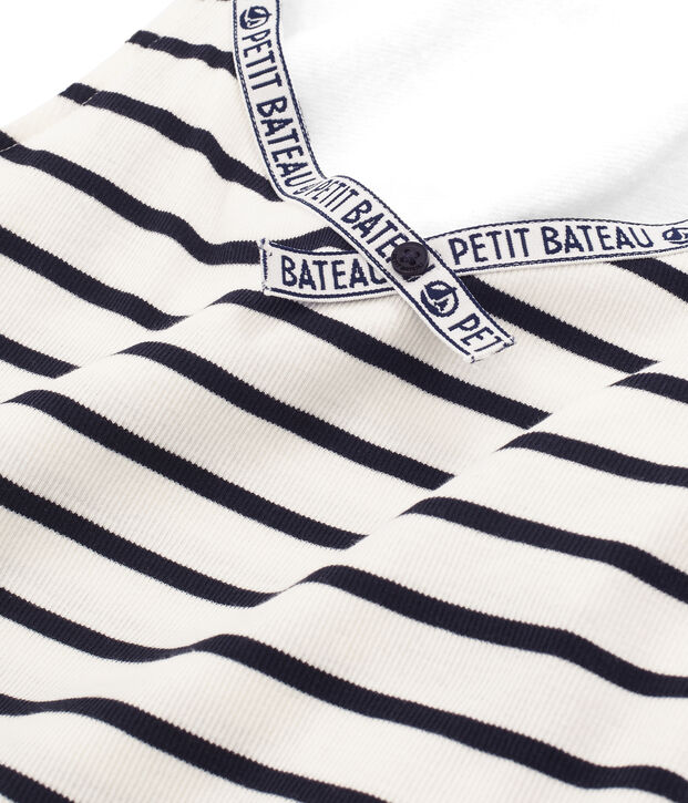 D&eacute;bardeur femme blanc/bleu