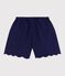 Short enfant en coton uni bleu SOIR