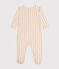 Pyjama imprimé fleur en coton bébé blanc AVALANCHE/ MULTICO