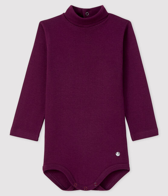 Body manches longues col roulé bébé violet CEPAGE