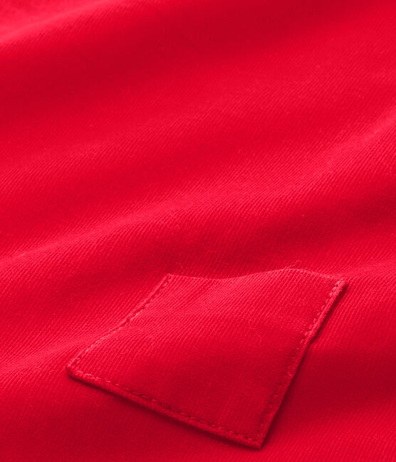 Salopette bébé garçon en velours rouge FROUFROU