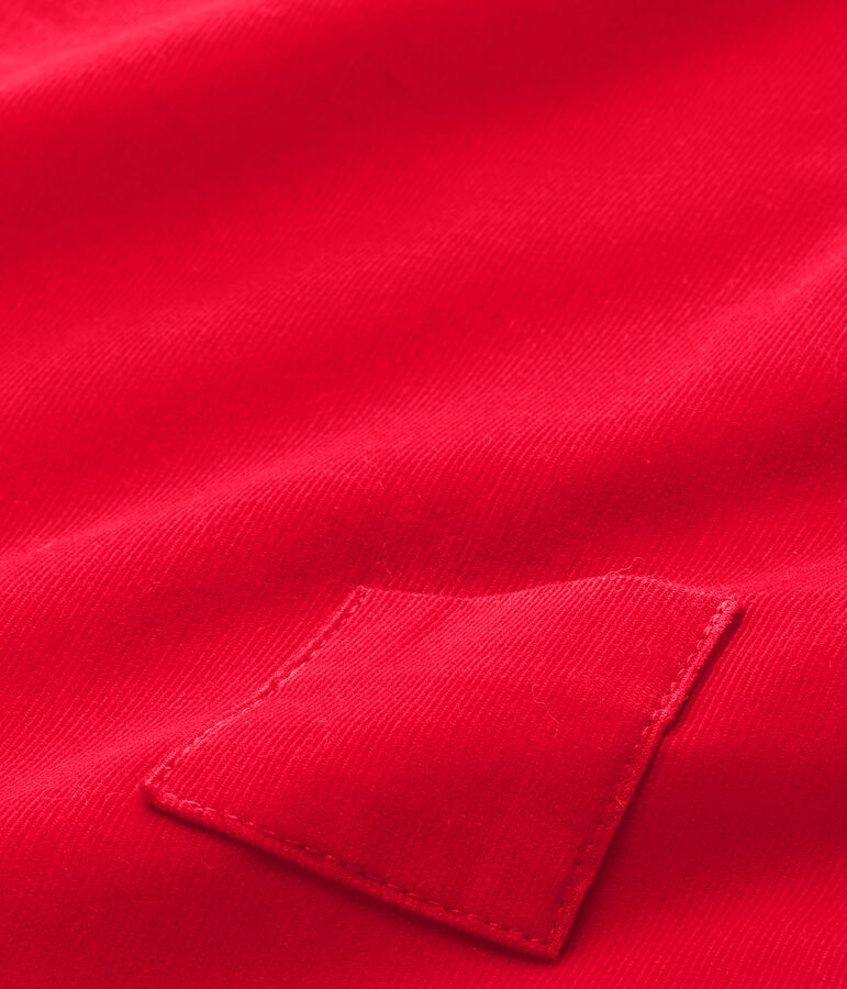 Salopette b&eacute;b&eacute; gar&ccedil;on en velours rouge