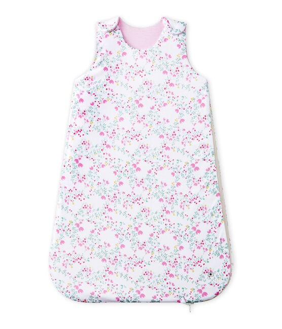 Gigoteuse bébé fille réversible blanc ECUME/blanc MULTICO