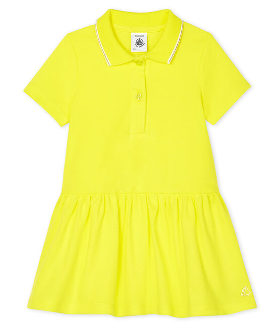 Robe polo bébé fille jaune EBLOUIS