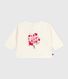 Tee-shirt bébé en coton à manches longues, motif chat