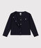 Cardigan en coton enfant fille/garçon bleu SMOKING