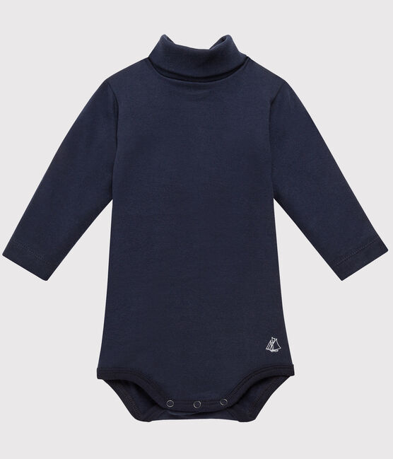 Body col roulé bébé mixte bleu SMOKING