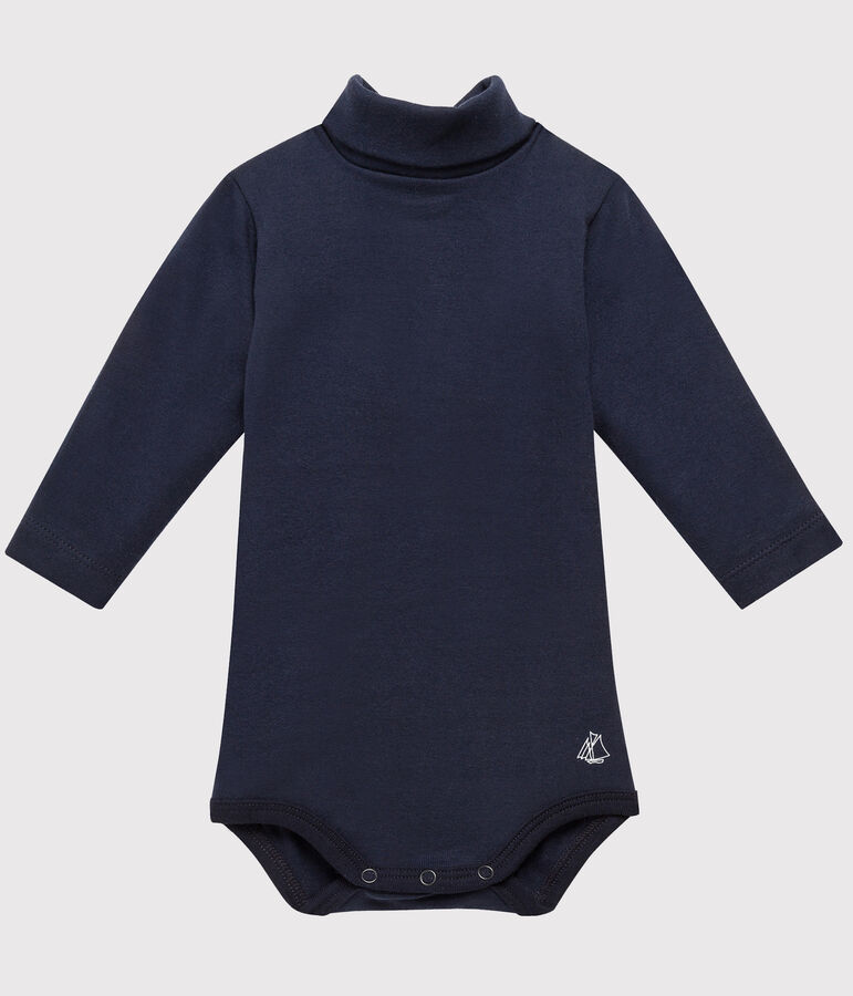 Body col roul&eacute; b&eacute;b&eacute; mixte bleu