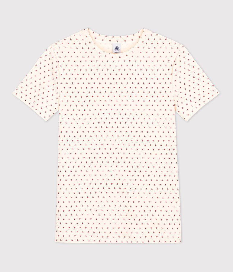 Tee-shirt L'ICONIQUE col rond en coton Femme blanc AVALANCHE+STOP/ MULTICO