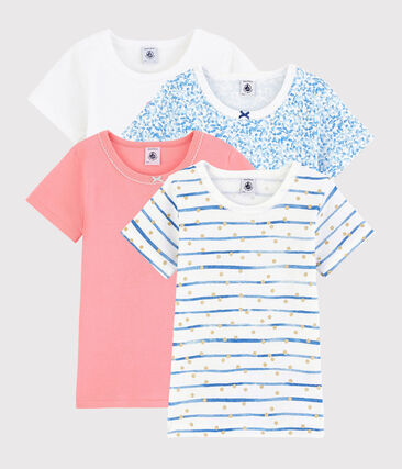Lot surprise de 4 Tee-shirts manches courtes fille