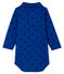 Body manches longues avec col polo bébé garçon bleu LIMOGES/bleu SMOKING