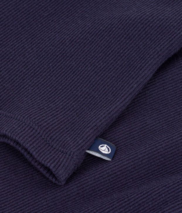 D&eacute;bardeur femme en coton uni bleu marine