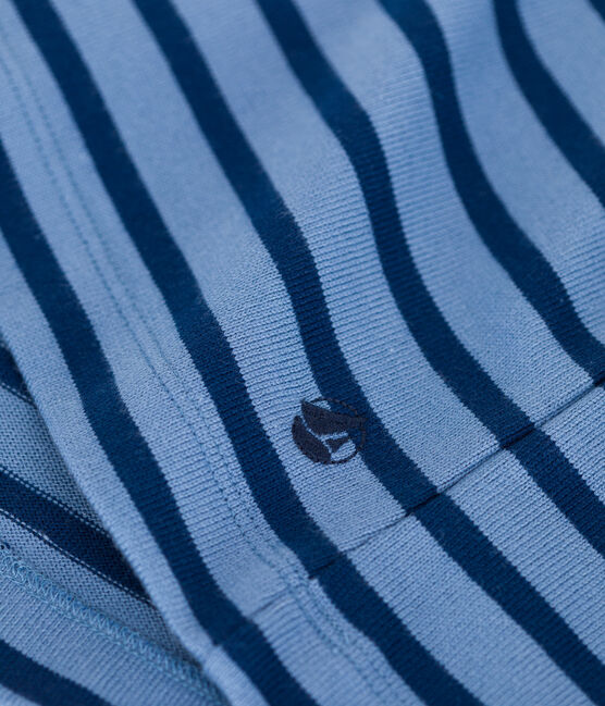 Marinière boutonnée en coton Femme bleu BEACH/ MEDIEVAL