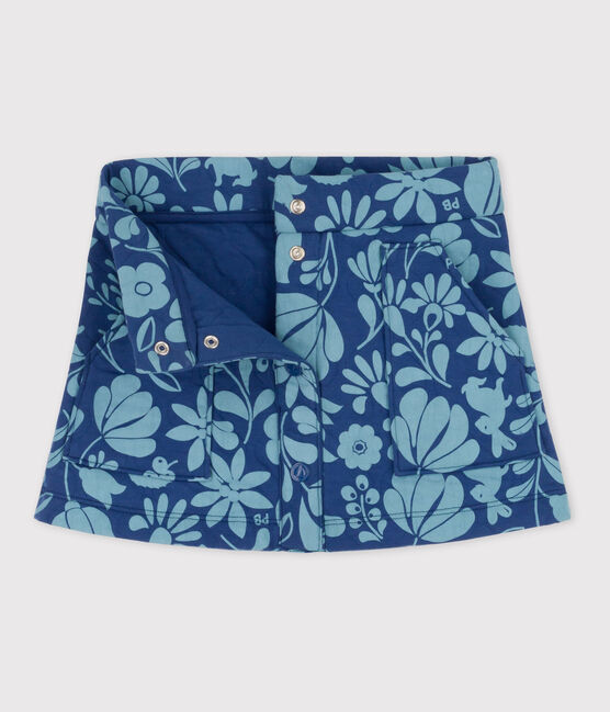 Jupe imprimée en tubique matelassé enfant fille CREPUSCULE/ ROVER