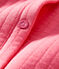 Cardigan bébé fille - garçon en tubique matelassé rose CUPCAKE