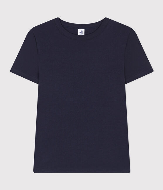 Tee-shirt L'ICONIQUE col rond en coton Femme bleu SMOKING