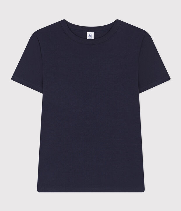 Tee-shirt L'ICONIQUE col rond en coton Femme bleu