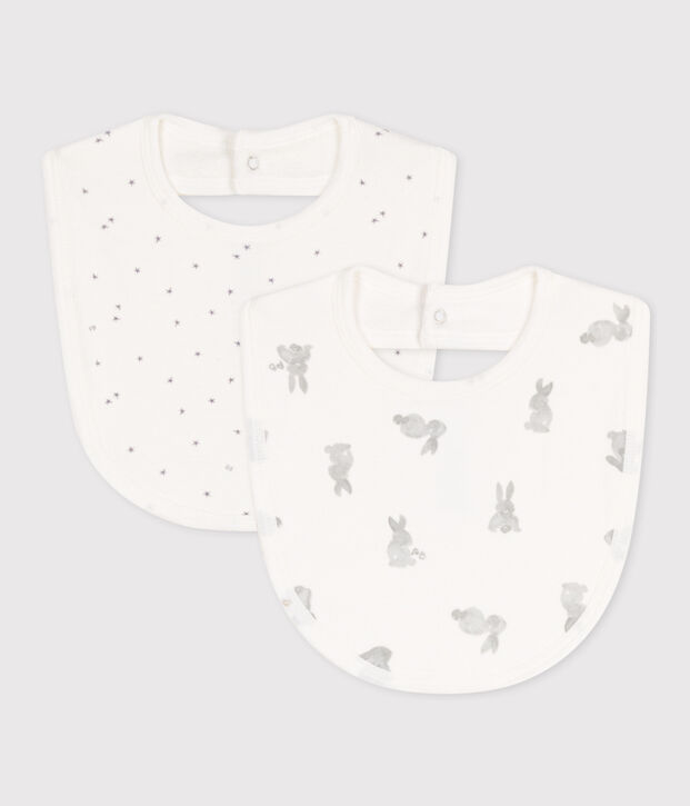 LOT DE 2 BAVOIRS B&Eacute;B&Eacute; EN COTON multicouleur