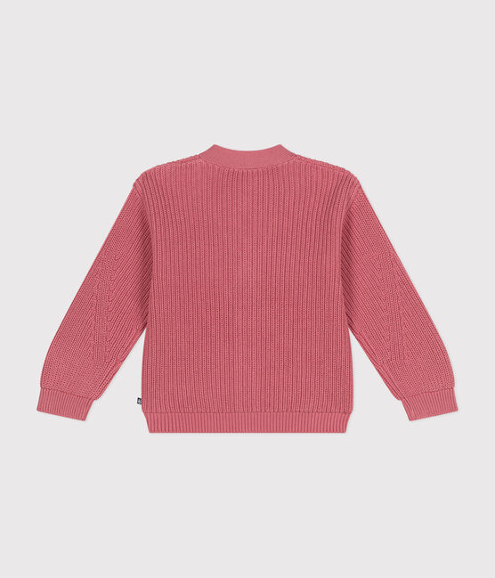 Cardigan en coton enfant fille rose ROSEWOOD