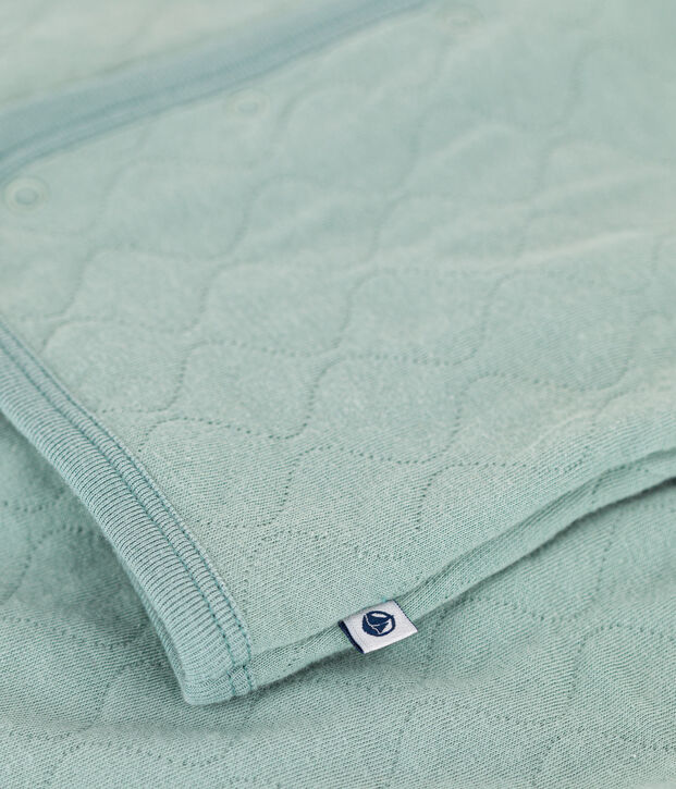 Ensemble en tubique matelass&eacute; b&eacute;b&eacute; vert