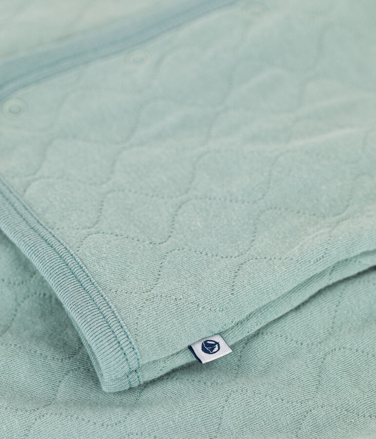 Ensemble en tubique matelass&eacute; b&eacute;b&eacute; vert PAUL