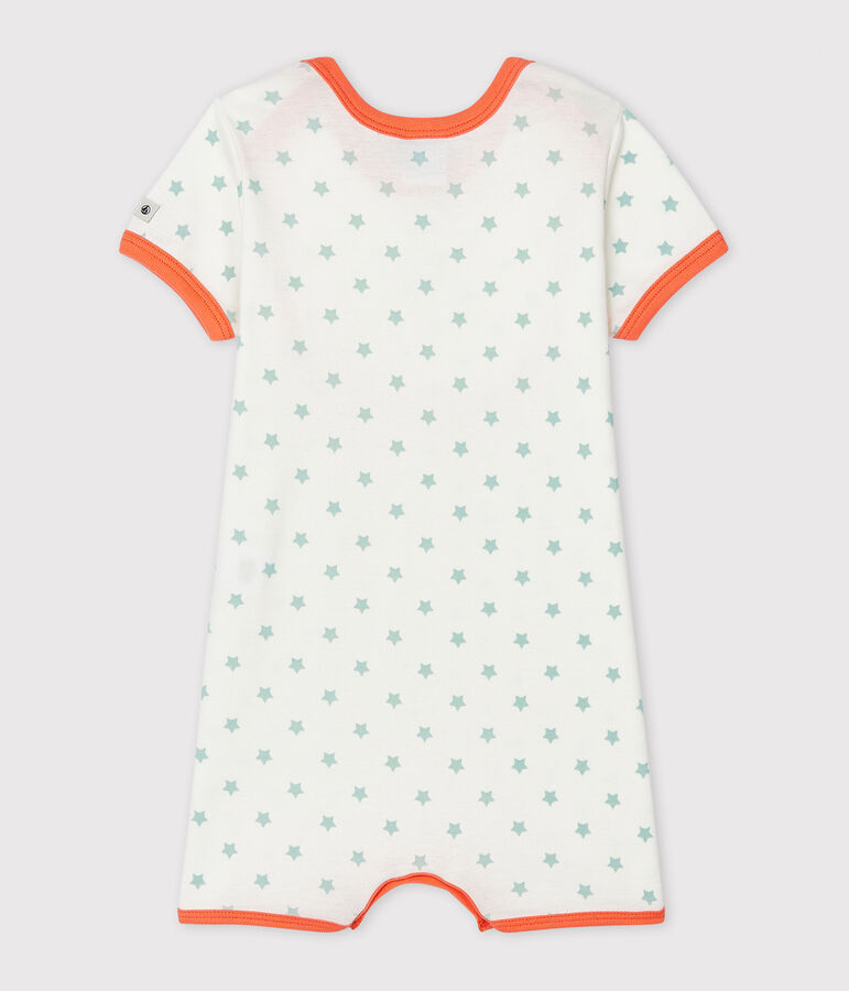 Combicourt b&eacute;b&eacute; gar&ccedil;on en c&ocirc;te blanc MARSHMALLOW/vert VERGLAS