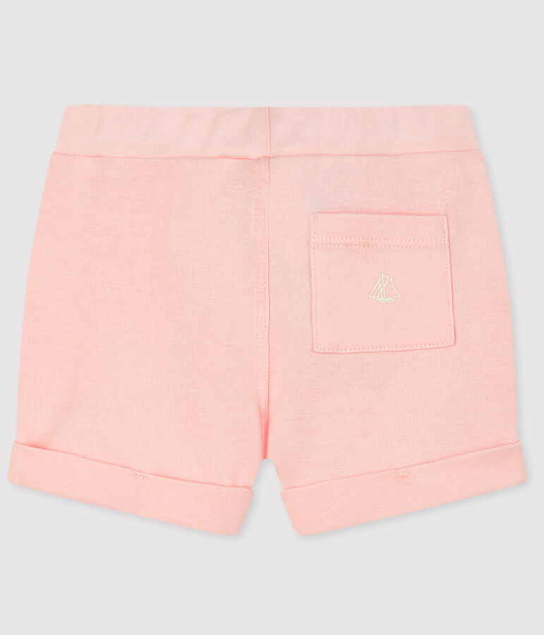 Short b&eacute;b&eacute; fille - gar&ccedil;on en maille rose
