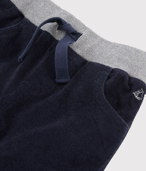 Velours enfant garçon bleu SMOKING