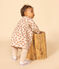 Robe manches longues en tubique matelassé imprimé bébé blanc AVALANCHE/ MULTICO