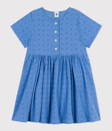 Robe manches courtes en broderie anglaise enfant fille