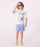 Tee-shirt enfant manches courtes en coton blanc