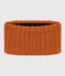 Snood en tricot doublé en polaire bébé/enfant garçon-fille marron ECUREUIL