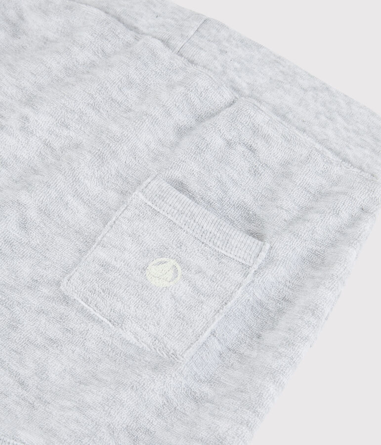 Short en bouclette &eacute;ponge b&eacute;b&eacute; gar&ccedil;on gris