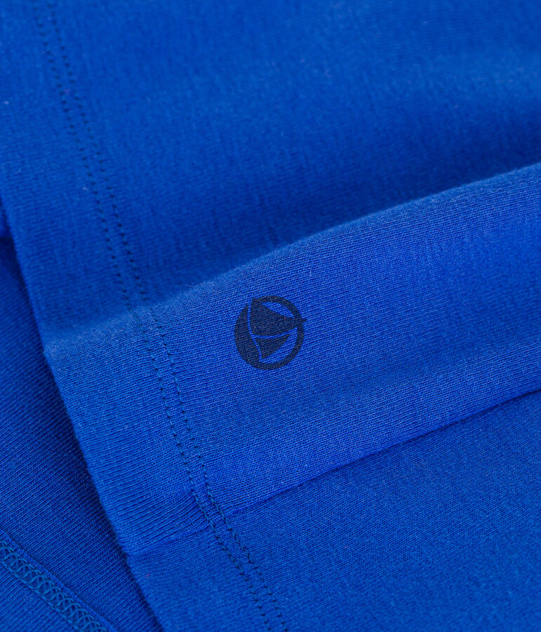 Robe manches courtes en coton enfant fille bleu CALVIN