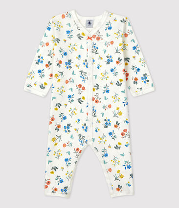 Dors-bien fleuri bébé sans pieds en coton