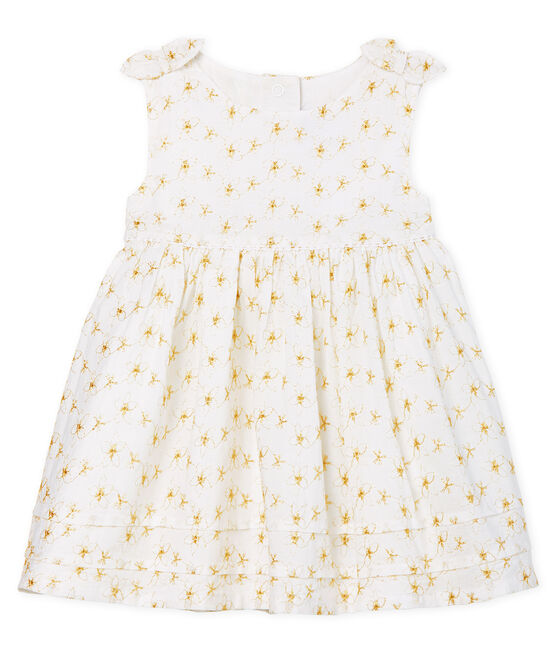 Robe de cérémonie bébé fille blanc ECUME