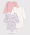 Lot de 3 bodies manches longues en coton variante 1