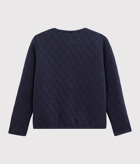 Cardigan en tubique enfant fille bleu SMOKING